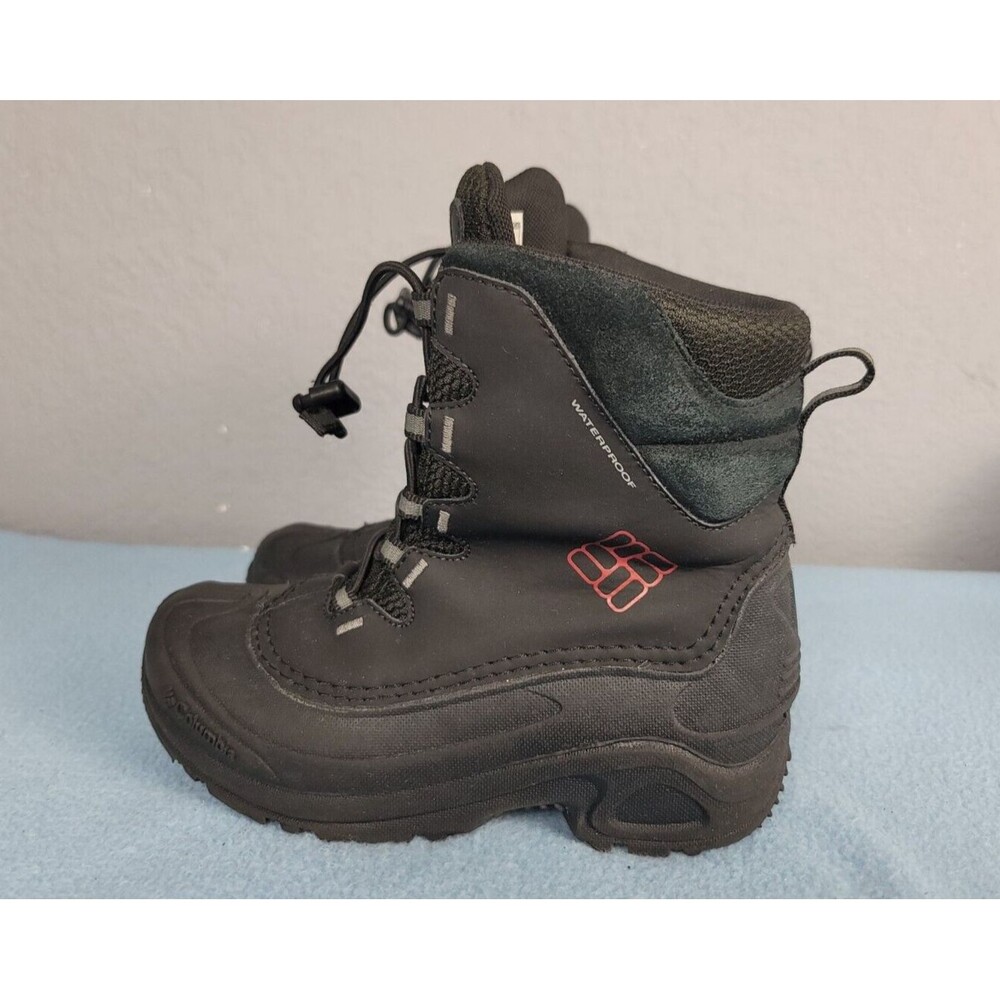 Columbia Women's Snow Boots Black Suede Waterproof Hiking Boots 200 Grams US4